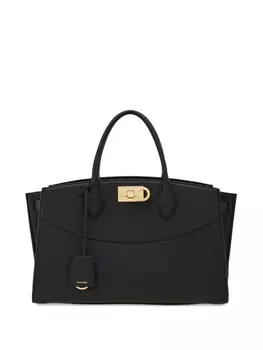 Ferragamo большая сумка-тоут Studio Soft, черный