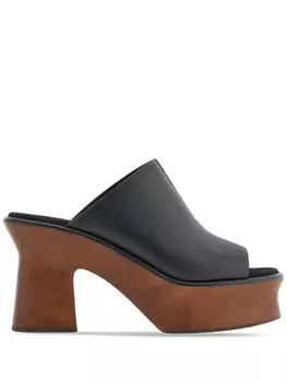 Ferragamo босоножки на танкетке, черный