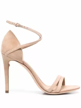 Ferragamo босоножки с ремешком на щиколотке, нейтральный цвет