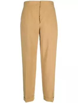 Ferragamo брюки прямого кроя, нейтральный цвет
