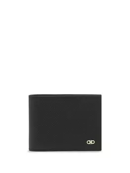 Ferragamo бумажник с декором Gancini, черный
