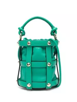 Ferragamo декорированная сумка-ведро, зеленый