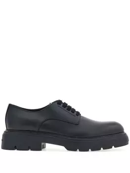 Ferragamo дерби на шнуровке, черный
