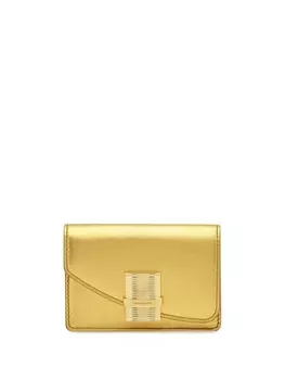 Ferragamo держатель карты Fiamma, золотистый