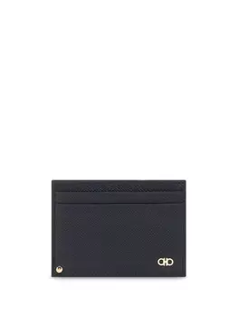 Ferragamo держатель карты Ганчини, черный