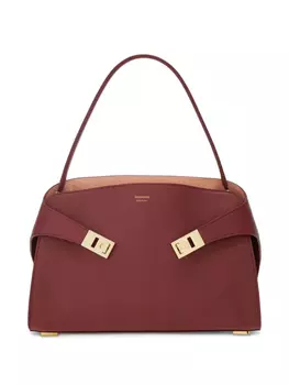 Ferragamo Двухцветная сумка через плечо Hug M, красный