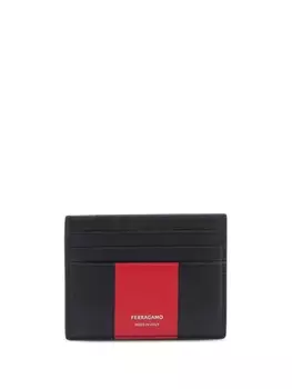 Ferragamo двухцветный держатель карты, красный