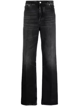 Ferragamo джинсы с логотипом, черный