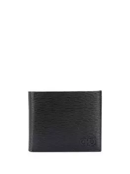 Ferragamo фактурный кошелек с декором Gancini, черный