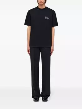 Ferragamo футболка с графичным принтом, черный