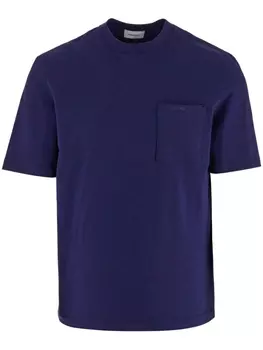 Ferragamo футболка с логотипом, синий