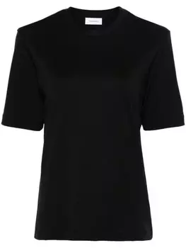 Ferragamo футболка с нашивкой-логотипом, черный