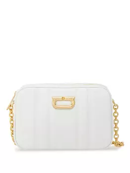 Ferragamo каркасная сумка с декором Gancini, белый