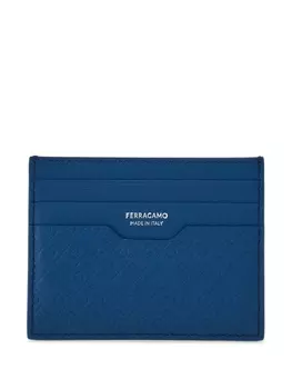 Ferragamo картхолдер с монограммой, синий