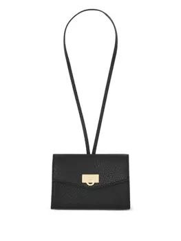 Ferragamo картхолдер с подвеской, черный