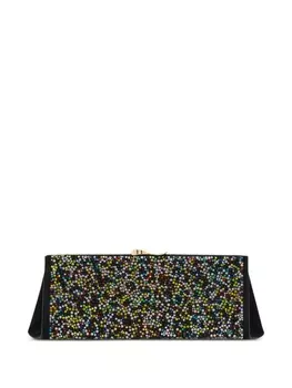Ferragamo клатч, украшенный кристаллами, мультиколор