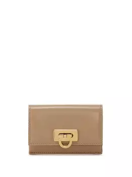 Ferragamo кошелек с декором Gancini, нейтральный цвет