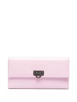 Ferragamo кошелек с декором Gancini, розовый