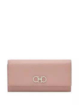 Ferragamo кошелек с декором Gancini, розовый