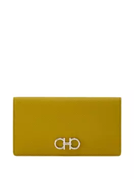 Ferragamo кошелек с декором Gancini, зеленый