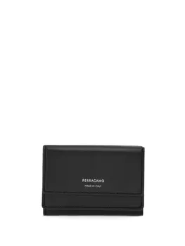 Ferragamo кошелек с логотипом, черный