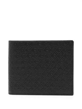 Ferragamo кошелек с логотипом Gancini, черный