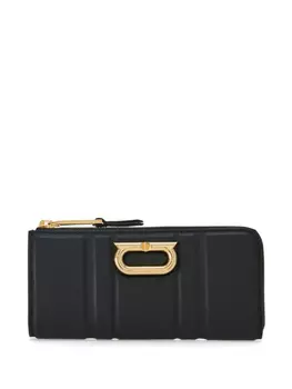 Ferragamo кошелек с логотипом Gancini, черный