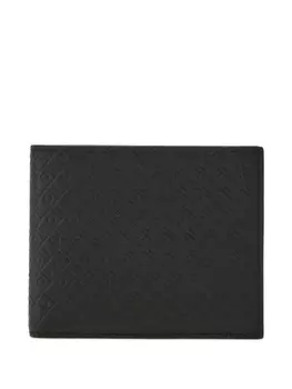 Ferragamo кошелек с логотипом Gancini, черный