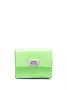 Ferragamo кошелек с логотипом, зеленый