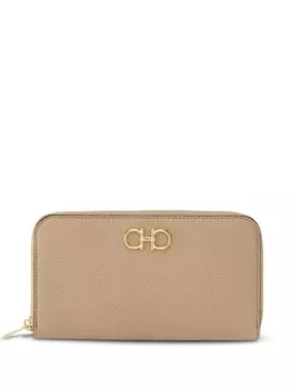 Ferragamo кошелек с пряжкой Gancini, нейтральный цвет