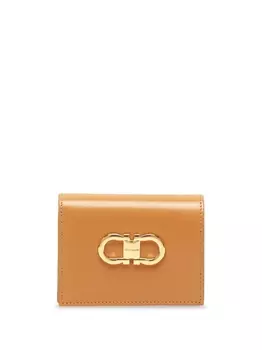 Ferragamo кошелек с пряжкой Gancini, нейтральный цвет
