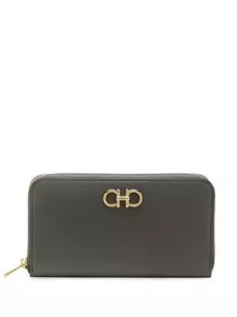 Ferragamo кошелек с пряжкой Gancini, серый