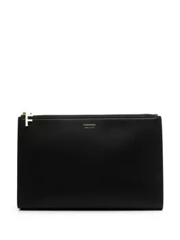 Ferragamo кожаная косметичка, черный