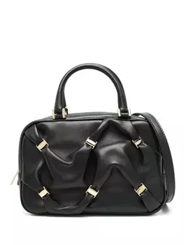 Ferragamo кожаная сумка-тоут, черный