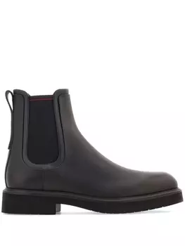 Ferragamo кожаные ботинки челси, черный