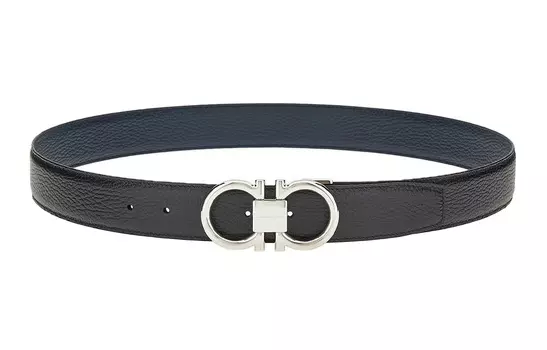 Ferragamo Кожаный ремень мужской черный