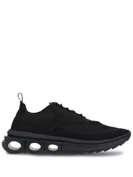 Ferragamo кроссовки с декором Gancini, черный