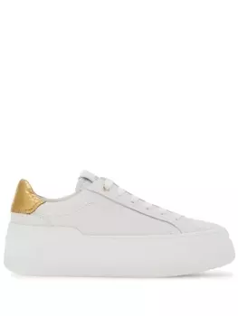 Ferragamo кроссовки Wedge с нашивкой-логотипом, белый