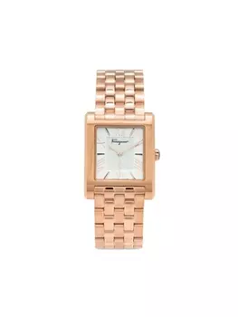 Ferragamo кварцевые наручные часы Lace 28 мм, серебристый