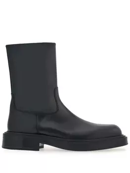 Ferragamo лакированные ботинки, черный