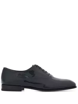 Ferragamo лакированные оксфорды, черный