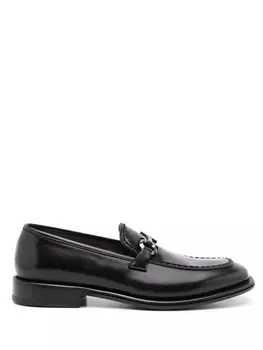 Ferragamo лоферы без застежки, черный