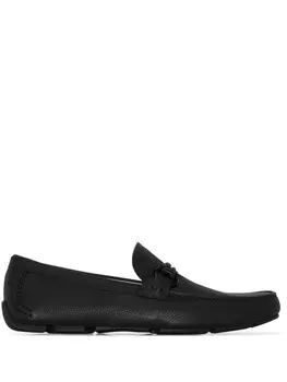 Ferragamo лоферы Front 4, черный