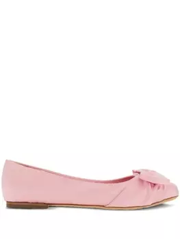 Ferragamo лоферы с бантом Vara Bow, розовый