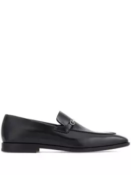 Ferragamo лоферы с подвеской Gancini, черный
