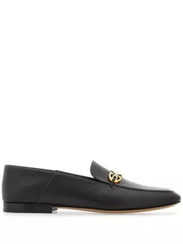 Ferragamo лоферы с подвеской Gancini, черный