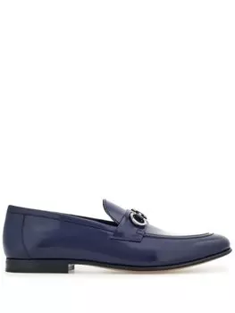 Ferragamo лоферы с пряжкой Gancini, синий