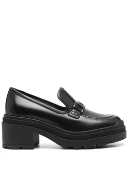 Ferragamo лоферы Vara Chain, черный