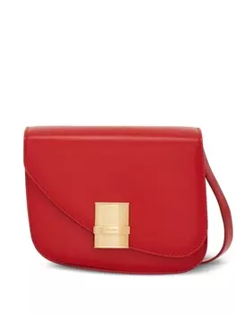 Ferragamo маленькая сумка через плечо Asymmetric, красный
