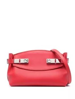 Ferragamo маленькая сумка через плечо Hug Pouch, красный